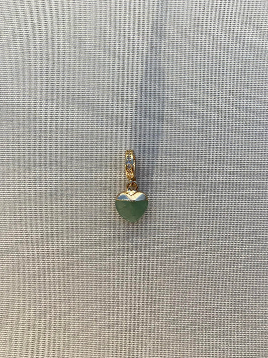 Herz Charm Grüner Aventurin