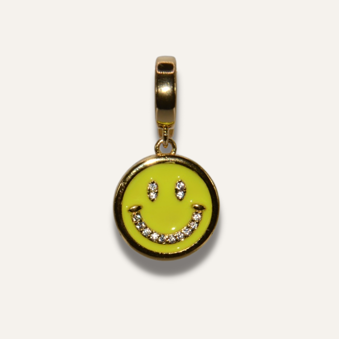 Smiley Charm Gelb