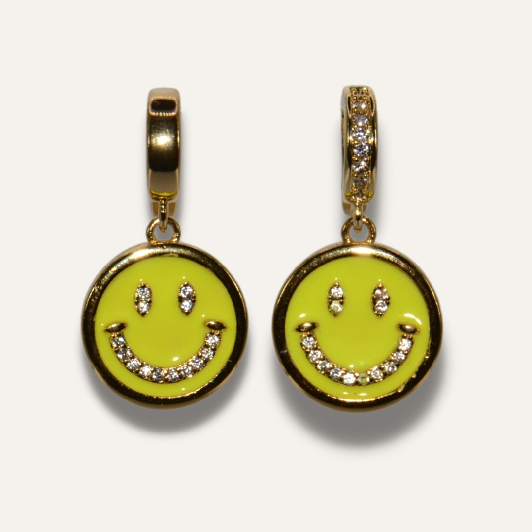 Smiley Charm Gelb