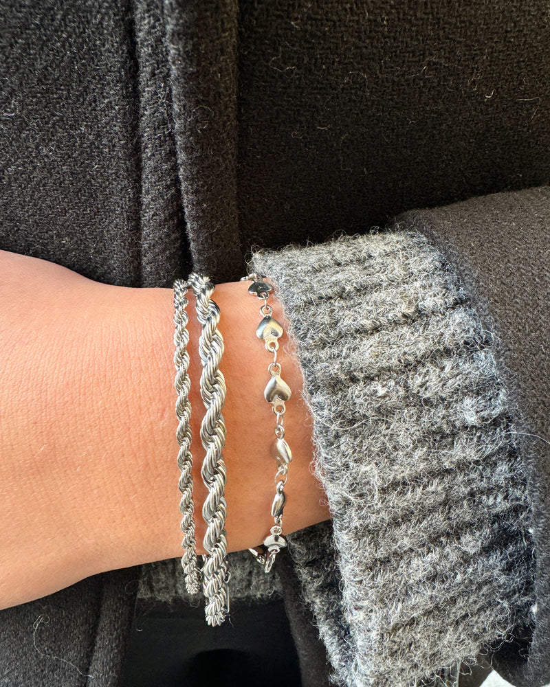 Chunky Armband Silber