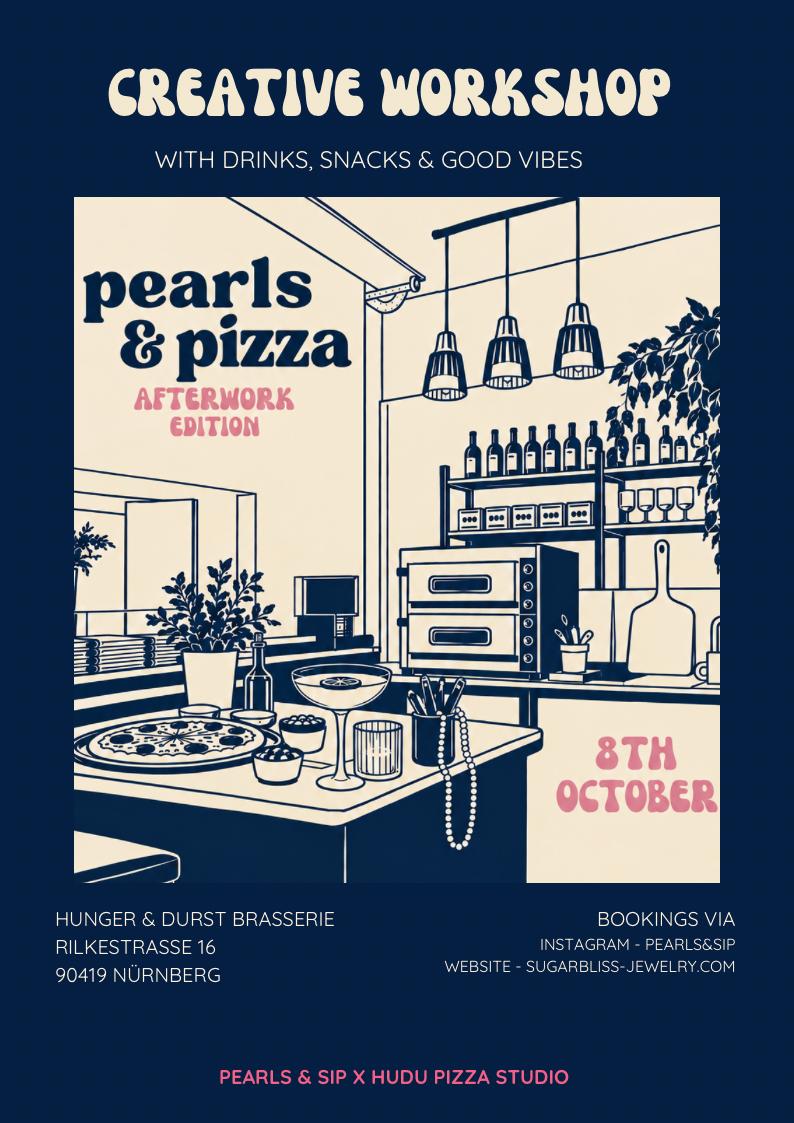 Pearls&Sip- 08.10 afterwork 19 Uhr