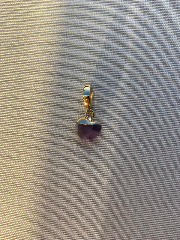 Herz Charm Amethyst