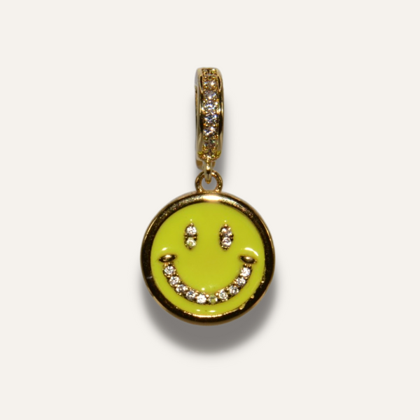 Smiley Charm Gelb