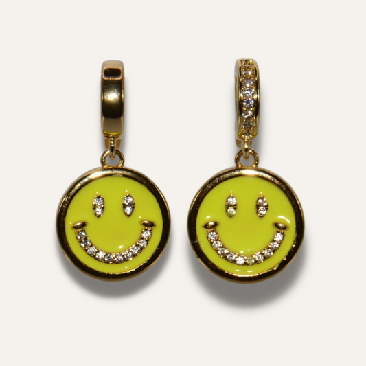 Smiley Charm Gelb