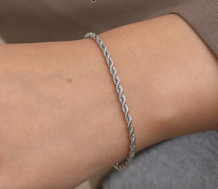 Twisted Armband Silber