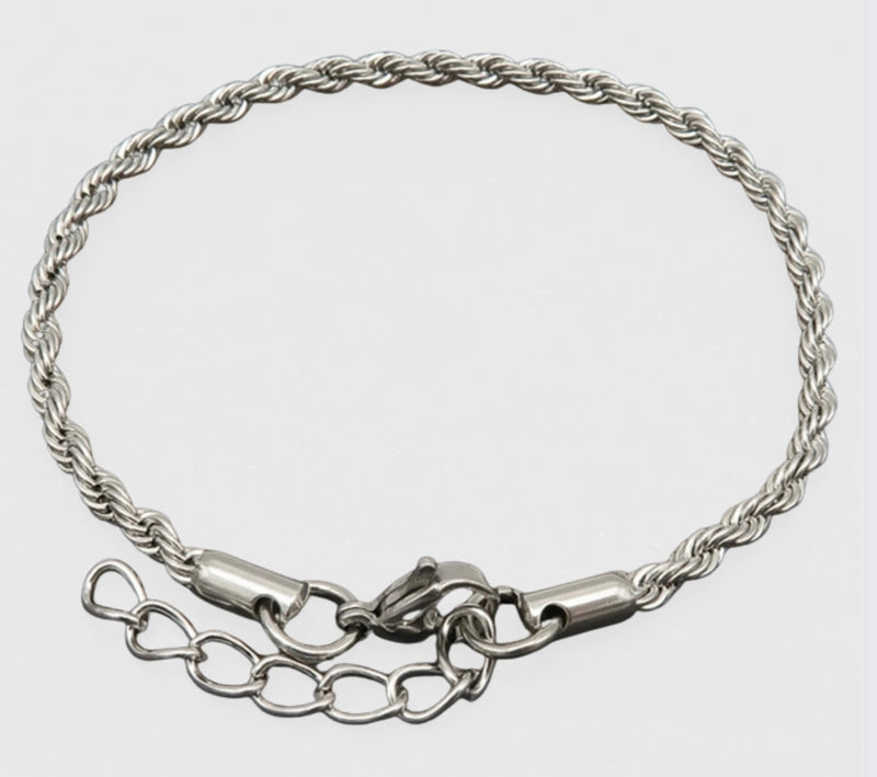 Twisted Armband Silber